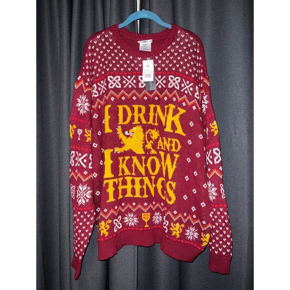 Ugly Christmas Sweater Sweaters - Ugly Christmas Sweater Xmas Size XXL Game Of Thrones NWT